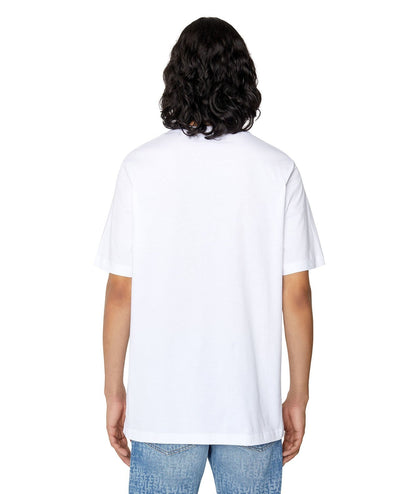 DIESEL T-SHIRT T-JUST-E43 BIANCO