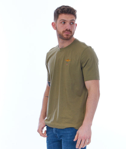 AERONAUTICA MILITARE T-SHIRT BASICA TS1580J372 VERDE