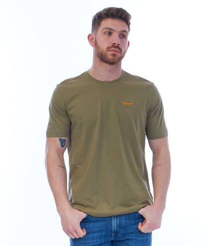 AERONAUTICA MILITARE T-SHIRT BASICA TS1580J372 VERDE