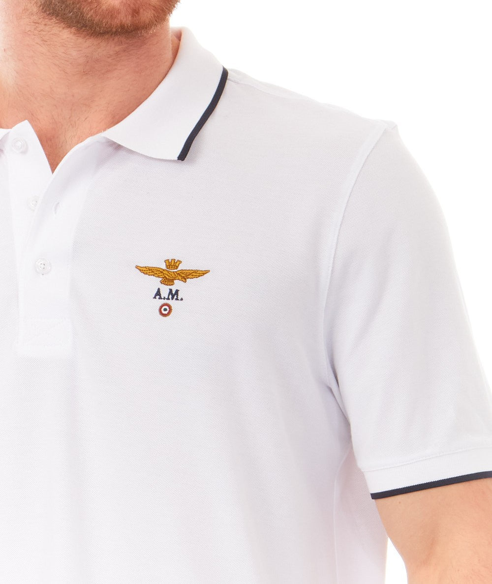 AERONAUTICA MILITARE POLO BASICA PO1308P82 BIANCO