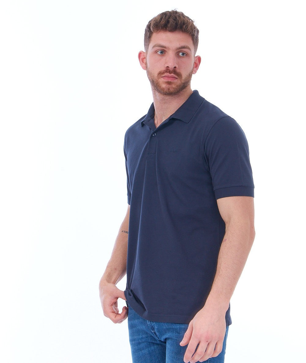 SUN68 POLO COLD DYE DETAILS EL. A33103 BLU NAVY