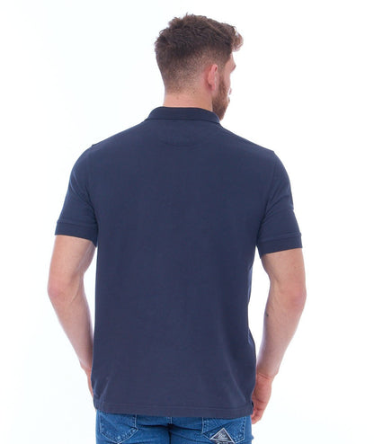 SUN68 POLO COLD DYE DETAILS EL. A33103 BLU NAVY