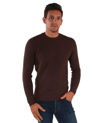 MONDRIAN VENEZIA MAGLIA OPERATA 57135 MARRONE MELANGE