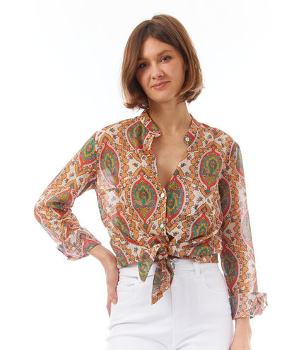 MONDRIAN CAMICIA COREANA 51136 MULTICOLORE