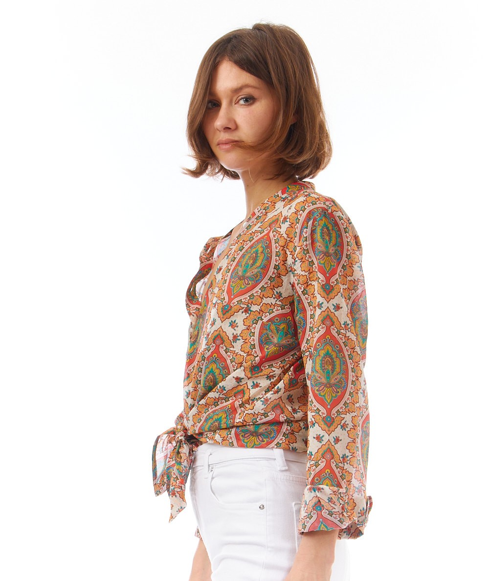 MONDRIAN CAMICIA COREANA 51136 MULTICOLORE