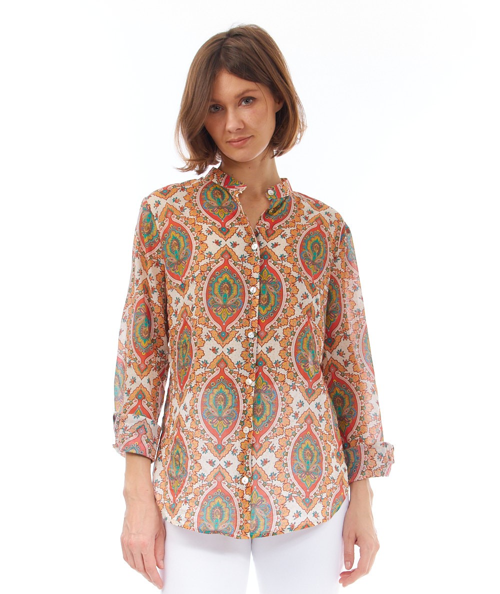 MONDRIAN CAMICIA COREANA 51136 MULTICOLORE