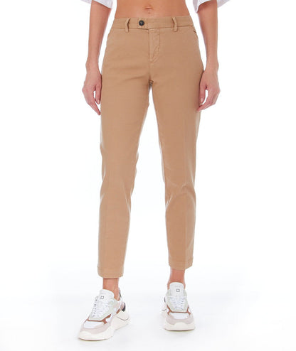 ROY ROGER'S PANTALONE CHINO FLOW IN GABARDINA STRETCH P23RND057P0290112 BEIGE