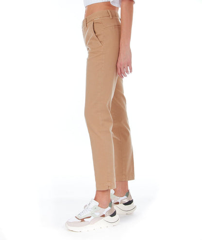 ROY ROGER'S PANTALONE CHINO FLOW IN GABARDINA STRETCH P23RND057P0290112 BEIGE