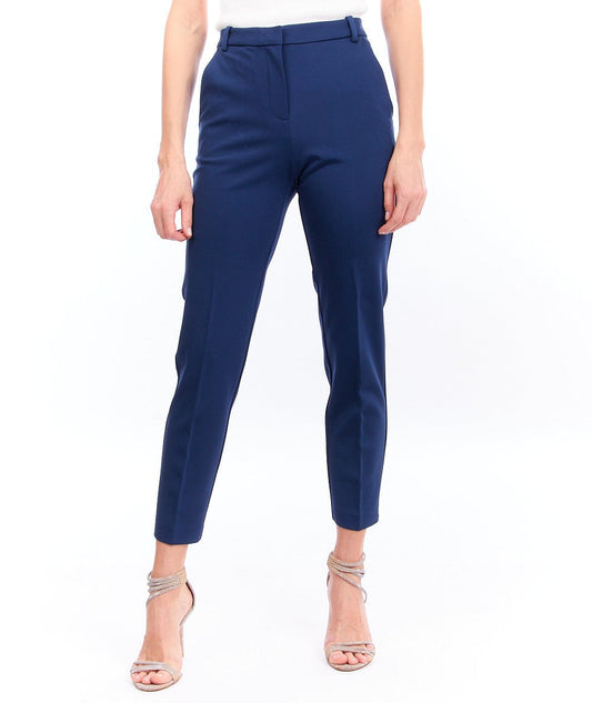 PINKO PANTALONE IN PUNTO STOFFA BELLO BLU