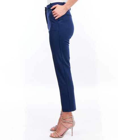 PINKO PANTALONE IN PUNTO STOFFA BELLO BLU