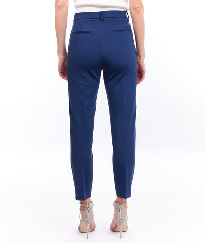 PINKO PANTALONE IN PUNTO STOFFA BELLO BLU