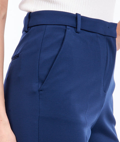 PINKO PANTALONE IN PUNTO STOFFA BELLO BLU