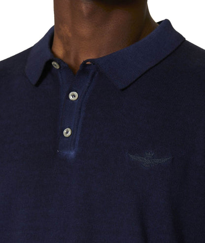 AERONAUTICA MILITARE POLO IN MAGLIA MA1431L496 BLU SCURO