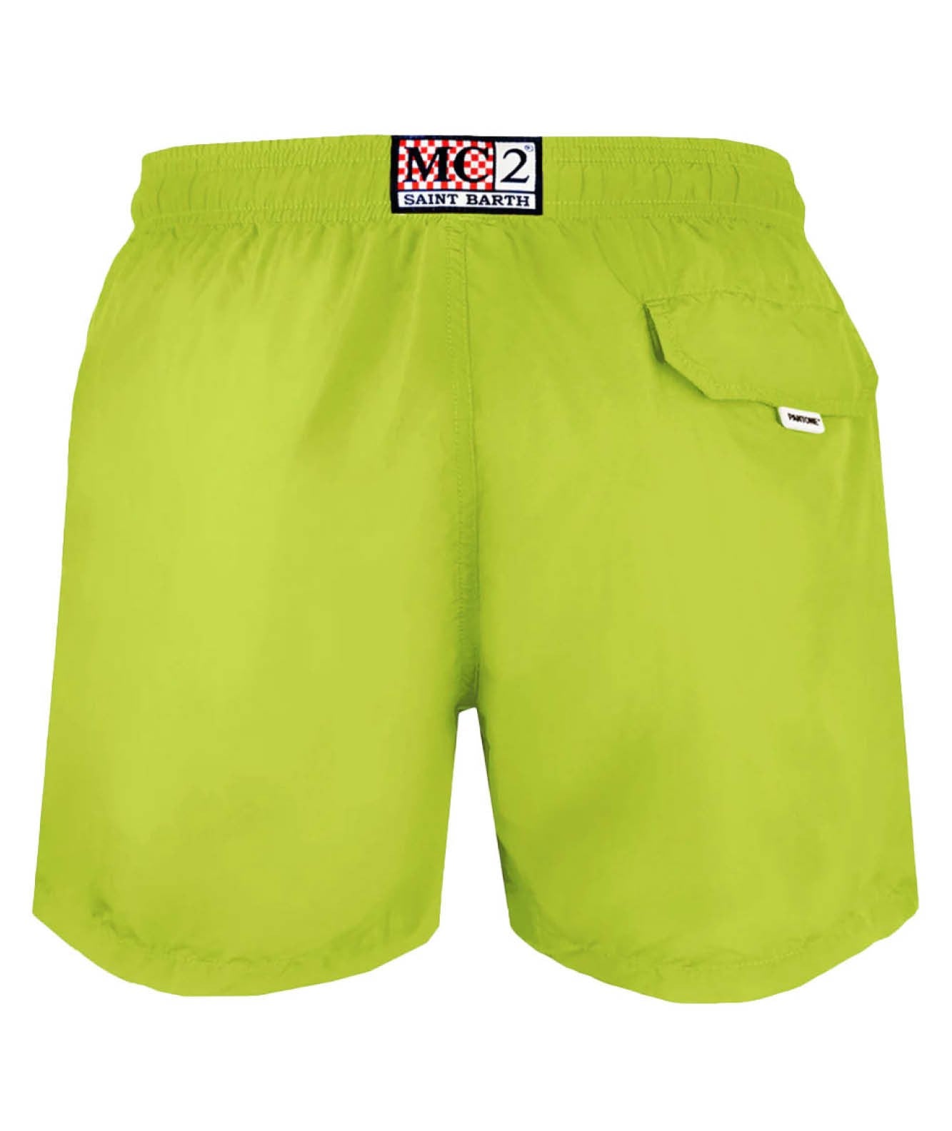 MC2 SAINT BARTH BOXER MARE LIGHTING PANTONE 00440D VERDE ACIDO