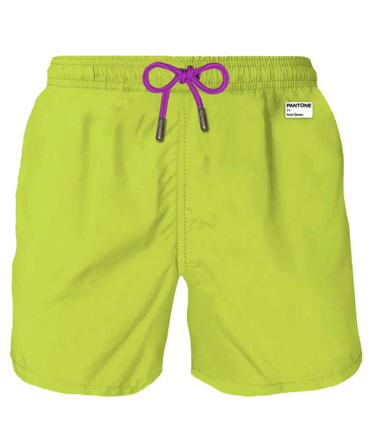 MC2 SAINT BARTH BOXER MARE LIGHTING PANTONE 00440D VERDE ACIDO