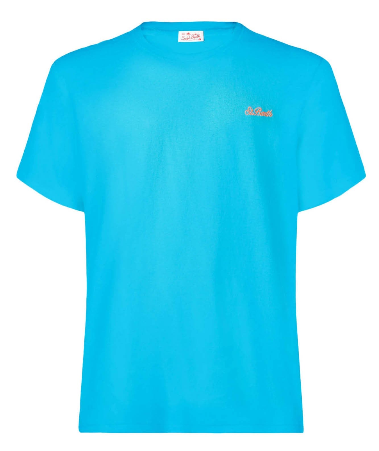 MC2 SAINT BARTH T-SHIRT DOVER SB PALM 04724D AZZURRO