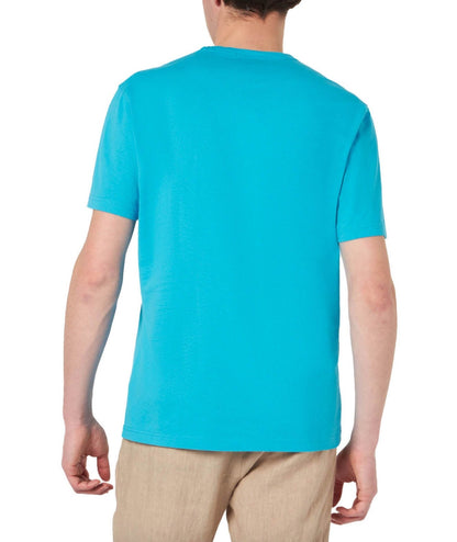 MC2 SAINT BARTH T-SHIRT DOVER SB PALM 04724D AZZURRO