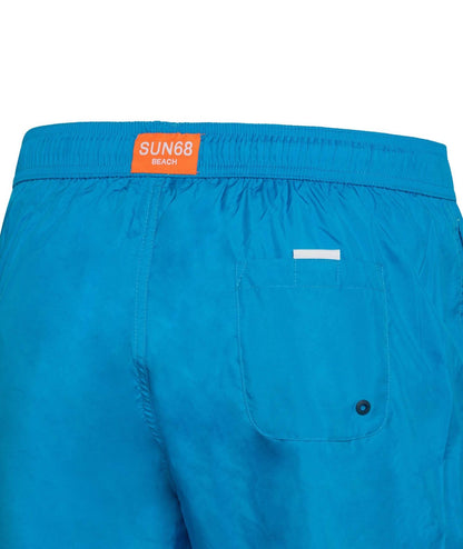 SUN68 BEACH PANTALONCINI MARE TESSUTO SCRIVENTE H33118 TURCHESE