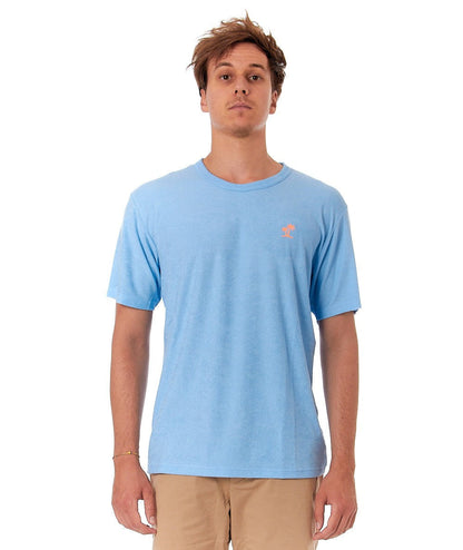 MC2 SAINT BARTH T-SHIRT GARY TERRY SB PALM 00289D AZZURRO