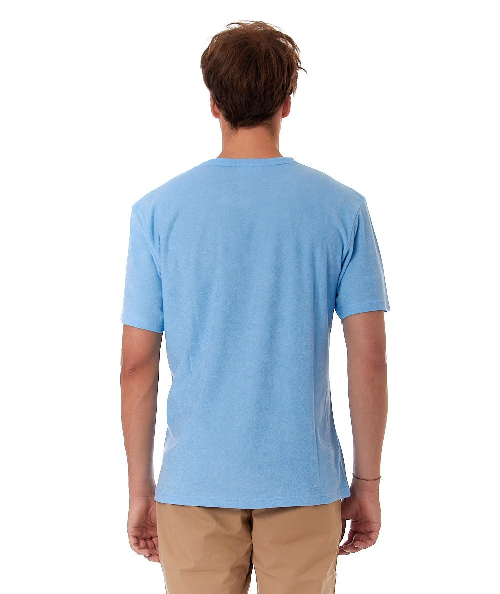 MC2 SAINT BARTH T-SHIRT GARY TERRY SB PALM 00289D AZZURRO