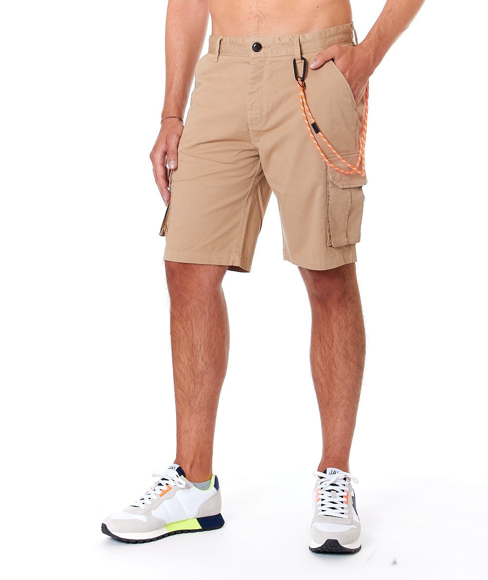 SUN68 BERMUDA CHINO IN COTONE STRETCH B33104 BEIGE