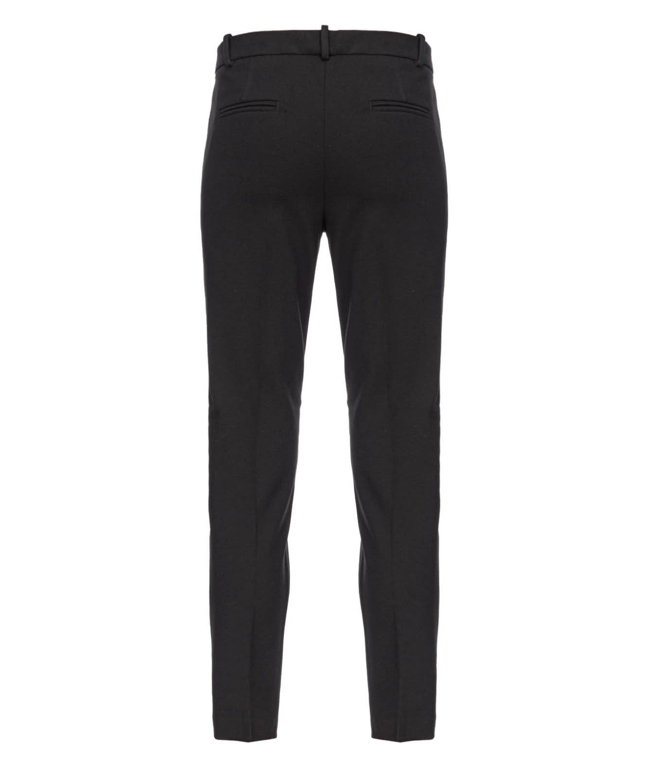 PINKO PANTALONE IN PUNTO STOFFA BELLO NERO