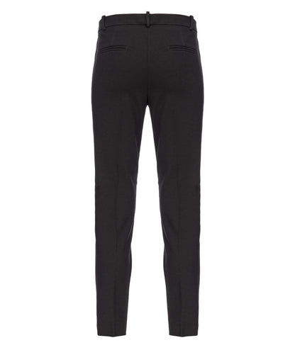 PINKO PANTALONE IN PUNTO STOFFA BELLO NERO