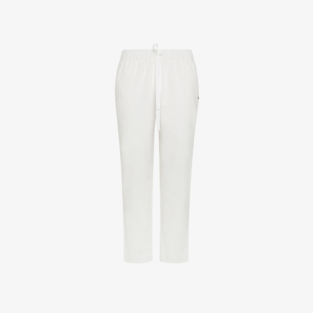 SUN68 PANTALONI CORDUROY CON COULISSE P43203 BIANCO