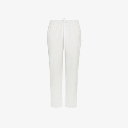 SUN68 PANTALONI CORDUROY CON COULISSE P43203 BIANCO