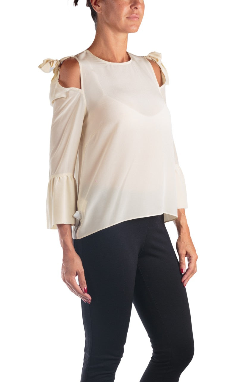 Pinko camicia in seta beige