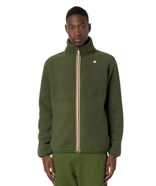 K-Way Giubbo Reversibile in Pile e Orsetto Pascal Sherpa Polar K4122VW Verde Muschio