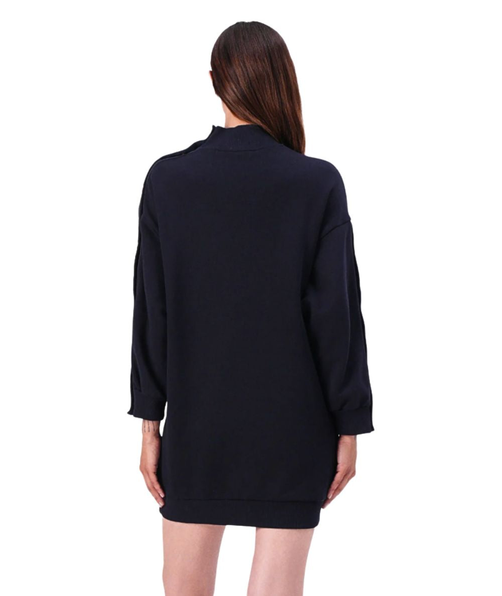 Pinko Maxi Maglia in Felpa con Bottoni MUESLI Blu