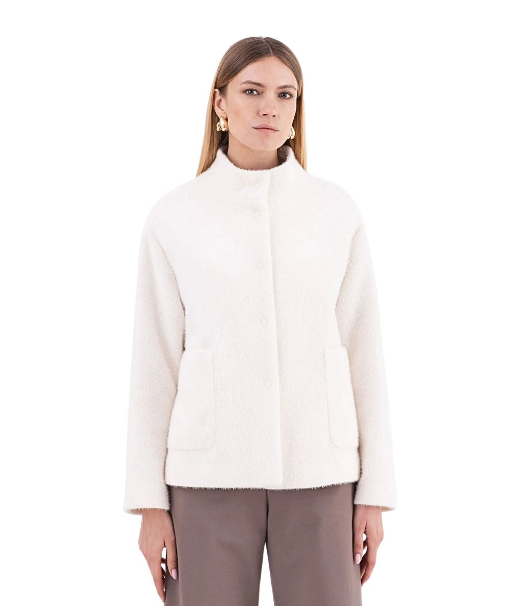 Vicario Cinque Caban Monopetto CUCILIA414 Bianco Latte