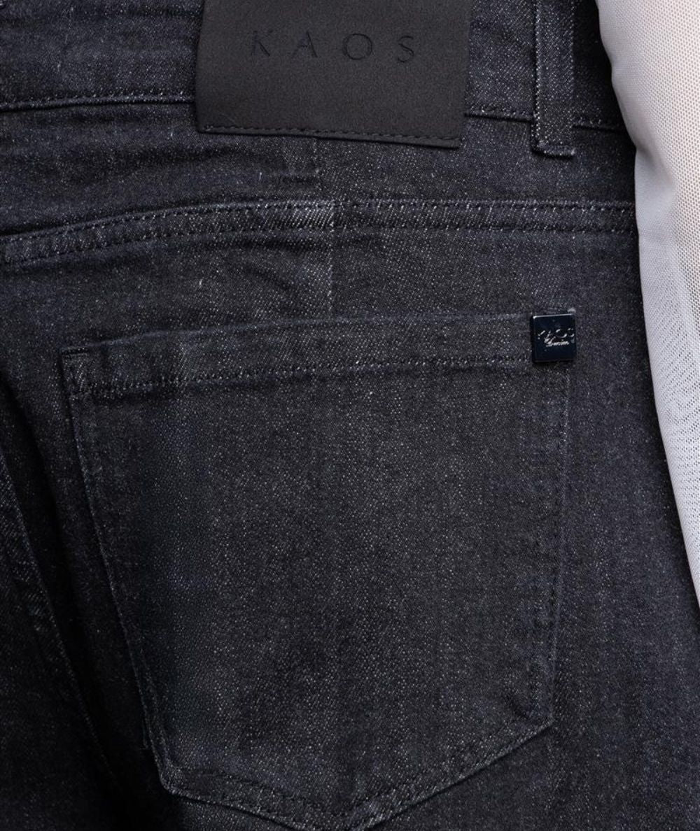 KAOS DENIM Jeans a Gamba Larga SI6MG004 Nero