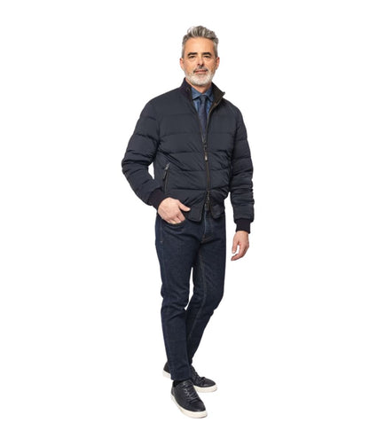The Jack Leathers Giubbo Reversibile Derek Seamless Marrone Scuro
