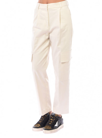 KAOS FASHION PANTALONE CARGO PI1MR002 BIANCO LATTE