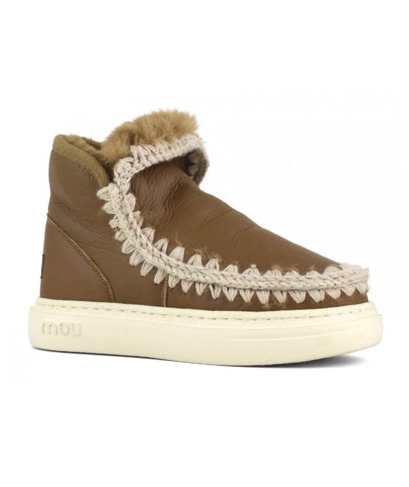 MOU SNEAKER IN PELLE ESKIMO BOLD MU.FW411000B NOCCIOLA