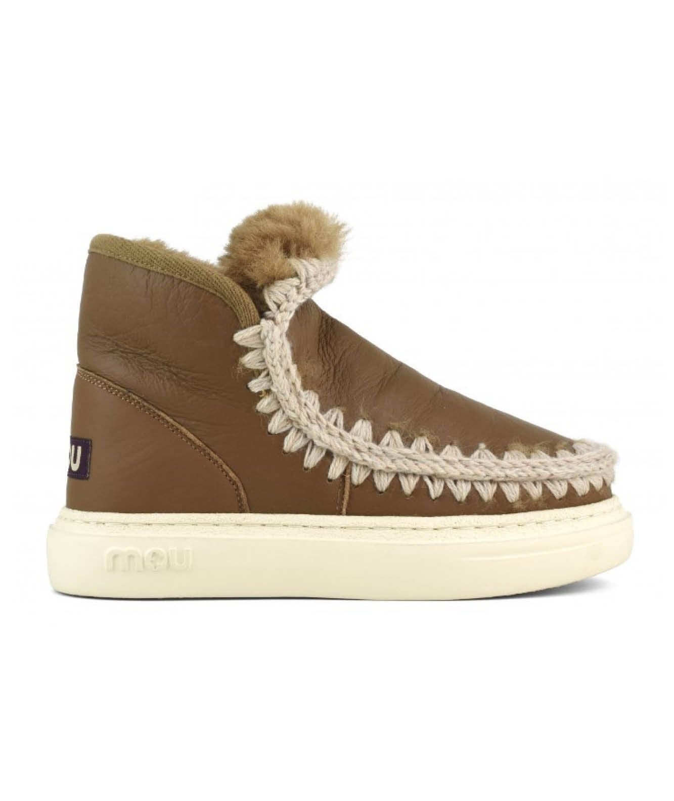 MOU SNEAKER IN PELLE ESKIMO BOLD MU.FW411000B NOCCIOLA