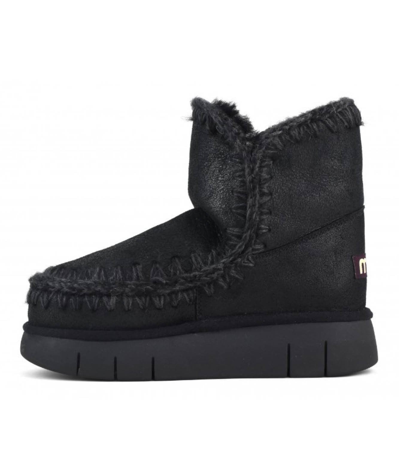 MOU STIVALI IN PELLE ESKIMO 18 BOUNCE MU.FW531002B NERO/GRIGIO