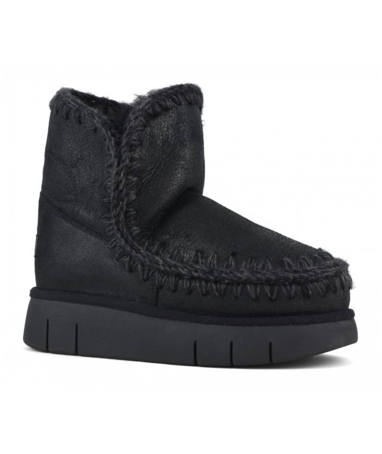 MOU STIVALI IN PELLE ESKIMO 18 BOUNCE MU.FW531002B NERO/GRIGIO