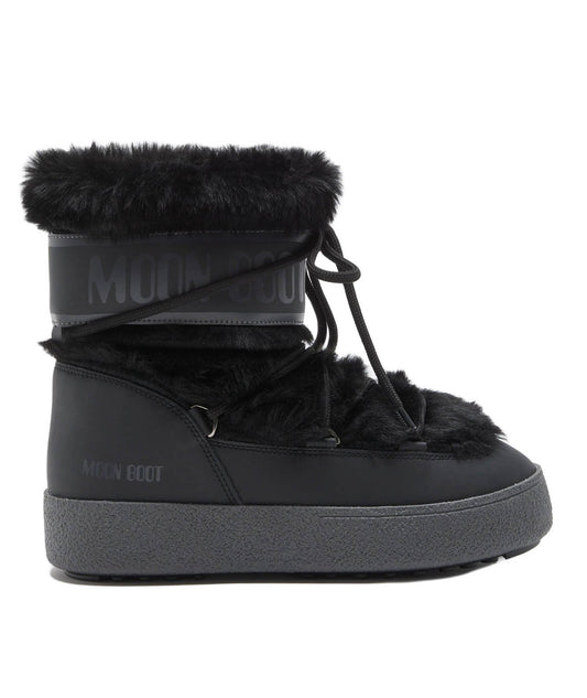 MOON BOOT STIVALE BASSO IN ECOPELLICCIA LTRACK TUBE FAUX FUR 24501300 NERO