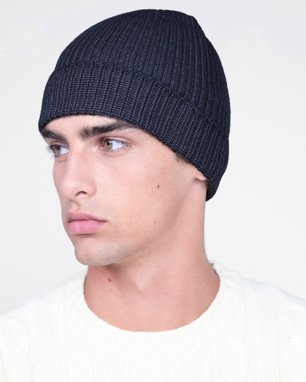 FILIPPO DE LAURENTIIS CAPPELLO IN LANA MERINO HATWG/WM5PV INDACO