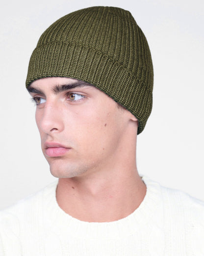 FILIPPO DE LAURENTIIS CAPPELLO IN LANA MERINO HATWG/WM5PV VERDE