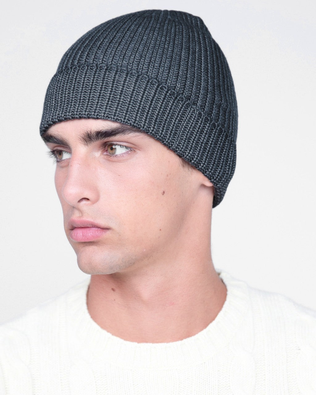 FILIPPO DE LAURENTIIS CAPPELLO IN LANA MERINO HATWG/WM5PV BLU ASFALTO