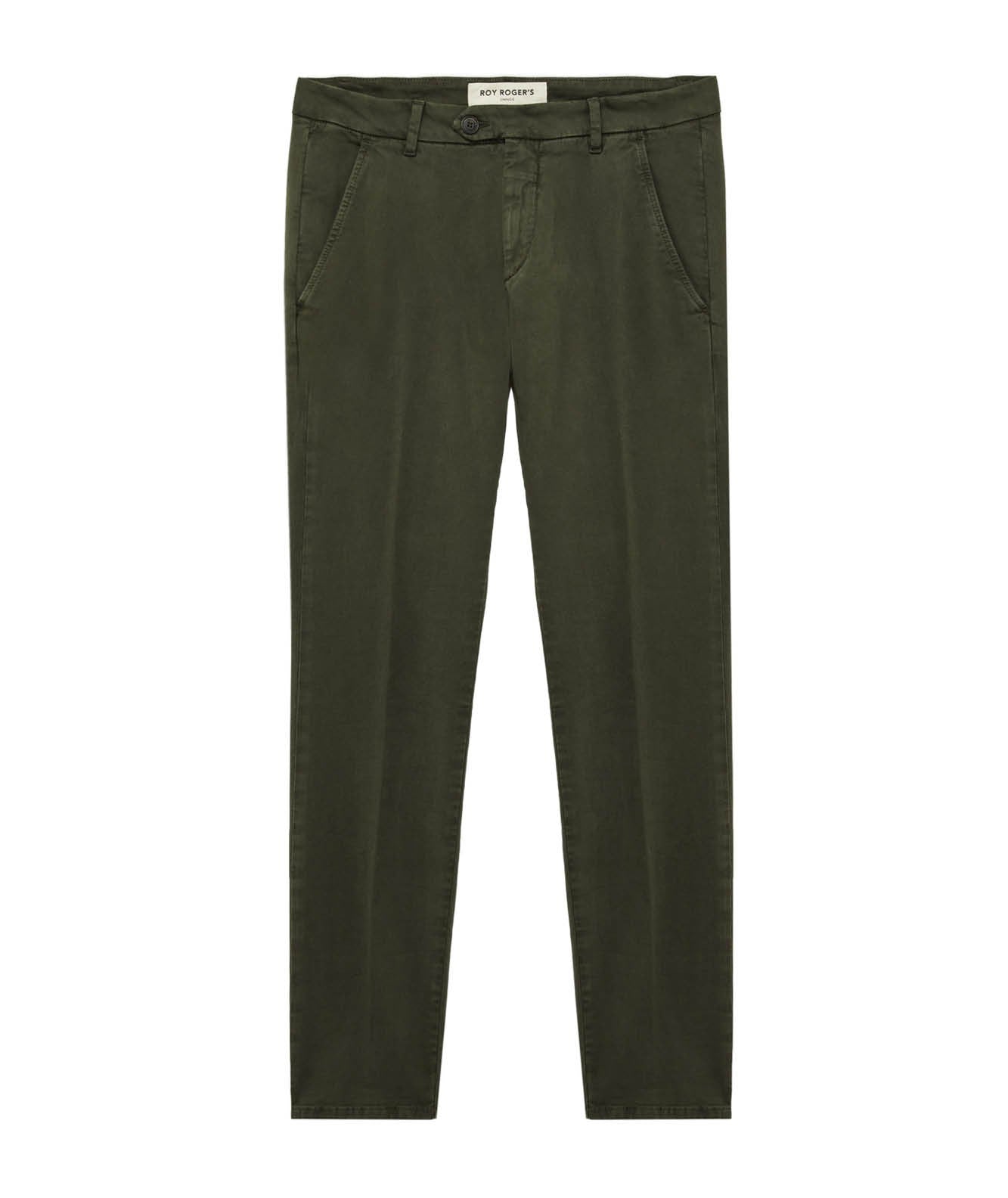 ROY ROGER'S PANTALONE NEW ROLF IN GABARDINA WINTER RRU013C8700112 VERDE