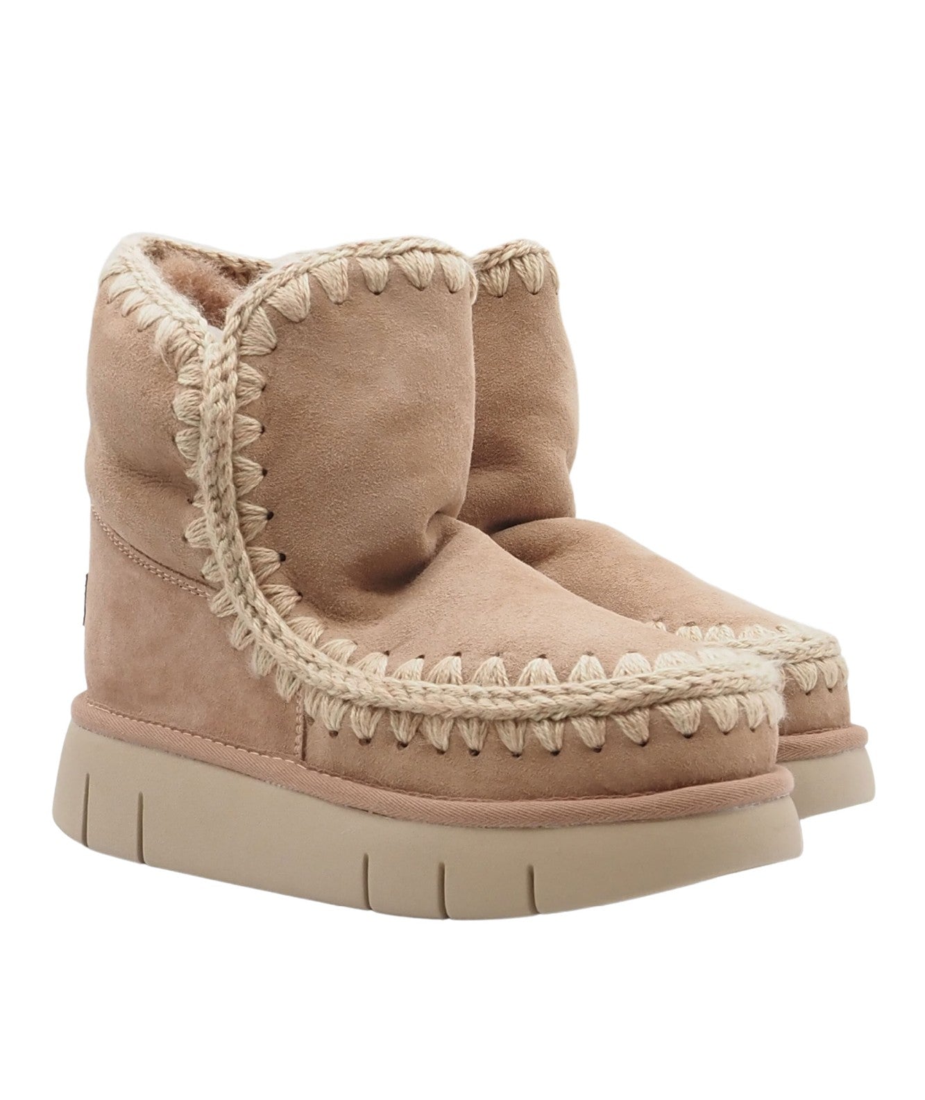 MOU STIVALI IN PELLE SCAMOSCIATA ESKIMO 18 BOUNCE MU.FW531002A CAMMELLO