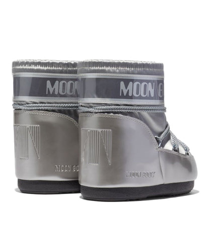 MOON BOOT STIVALE BASSO IN RASO ICON LOW GLANCE 14093500 GRIGIO ARGENTO