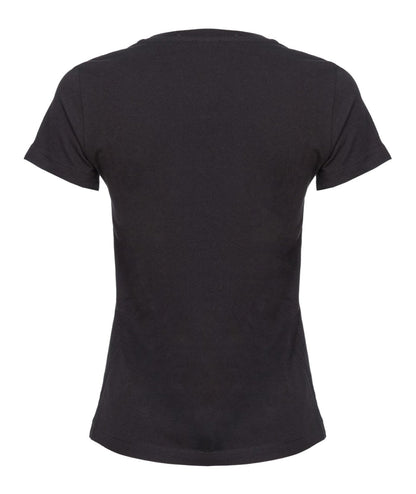 PINKO T-SHIRT JERSEY CON RICAMO MINI LOGO BUSSOLOTTO NERO