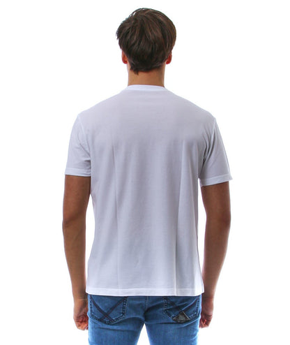 MONDRIAN GRAN SASSO CREW NECK T-SHIRT IN SCOTTISH THREAD 60133 WHITE