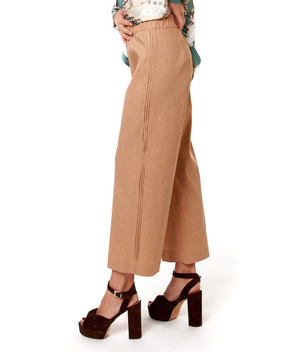 D.EXTERIOR PANTALONE CROPPED IN LINO 58621 PHARD